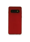 Mey İthalat®  Samsung Galaxy S10 Plus Kılıf First Silikon - Bordo