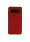 Mey İthalat®  Samsung Galaxy S10 Plus Kılıf First Silikon - Bordo