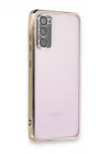 Mey İthalat®  Samsung Galaxy S20 FE Kılıf  Lensli Silikon - Gold