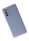 Mey İthalat®  Samsung Galaxy S20 FE Kılıf Volet Silikon - Mavi