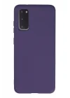 Mey İthalat®  Samsung Galaxy S20 Kılıf Nano içi Kadife Silikon - Mor