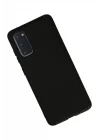Mey İthalat®  Samsung Galaxy S20 Kılıf Nano içi Kadife Silikon - Siyah
