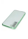 Mey İthalat®  Samsung Galaxy S21 FE Kılıf  Lensli Silikon - Yeşil