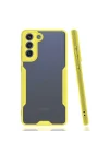 Mey İthalat®  Samsung Galaxy S21 FE Kılıf Platin Silikon - Sarı