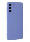 Mey İthalat®  Samsung Galaxy S21 Plus Kılıf Nano içi Kadife Silikon - Lila