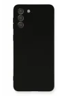 Mey İthalat®  Samsung Galaxy S21 Plus Kılıf Nano içi Kadife Silikon - Siyah
