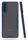 Mey İthalat®  Samsung Galaxy S21 Plus Kılıf Platin Silikon - Lacivert