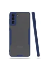 Mey İthalat®  Samsung Galaxy S21 Plus Kılıf Platin Silikon - Lacivert