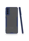 Mey İthalat®  Samsung Galaxy S21 Plus Kılıf Platin Silikon - Lacivert