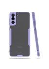 Mey İthalat®  Samsung Galaxy S21 Plus Kılıf Platin Silikon - Lila