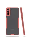Mey İthalat®  Samsung Galaxy S21 Plus Kılıf Platin Silikon - Pembe