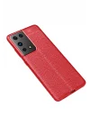 Mey İthalat®  Samsung Galaxy S21 Ultra Kılıf Auto Focus Kapak - Kırmızı
