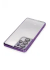 Mey İthalat®  Samsung Galaxy S21 Ultra Kılıf  Lensli Silikon - Mor