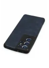 Mey İthalat®  Samsung Galaxy S21 Ultra Kılıf Loop Deri Silikon - Lacivert