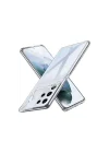 Mey İthalat®  Samsung Galaxy S21 Ultra Kılıf Lüx Şeffaf Silikon