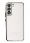 Mey İthalat®  Samsung Galaxy S22 Kılıf  Lensli Silikon - Gold