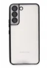 Mey İthalat®  Samsung Galaxy S22 Kılıf  Lensli Silikon - Siyah