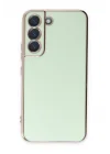 Mey İthalat®  Samsung Galaxy S22 Plus Kılıf Volet Silikon - Açık Yeşil