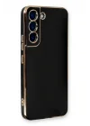 Mey İthalat®  Samsung Galaxy S22 Plus Kılıf Volet Silikon - Siyah