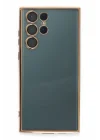 Mey İthalat®  Samsung Galaxy S22 Ultra Kılıf  Lensli Silikon - Gold