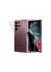 Mey İthalat®  Samsung Galaxy S22 Ultra Kılıf Lüx Şeffaf Silikon