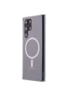Mey İthalat®  Samsung Galaxy S22 Ultra Kılıf Magneticsafe Şeffaf Silikon - Şeffaf