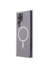 Mey İthalat®  Samsung Galaxy S22 Ultra Kılıf Magneticsafe Şeffaf Silikon - Şeffaf