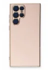 Mey İthalat®  Samsung Galaxy S22 Ultra Kılıf Volet Silikon - Pembe