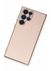 Mey İthalat®  Samsung Galaxy S22 Ultra Kılıf Volet Silikon - Pembe