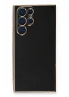 Mey İthalat®  Samsung Galaxy S22 Ultra Kılıf Volet Silikon - Siyah