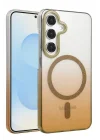 Mey İthalat®  Samsung Galaxy S23 FE Glossy Magsafe Kapak - Çöl Titanyum