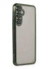 Mey İthalat®  Samsung Galaxy S23 FE Kılıf  Lensli Silikon - Yeşil