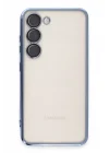 Mey İthalat®  Samsung Galaxy S23 Kılıf  Lensli Silikon - Açık Mavi