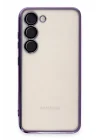 Mey İthalat®  Samsung Galaxy S23 Kılıf  Lensli Silikon - Mor