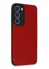 Mey İthalat®  Samsung Galaxy S23 Kılıf Loop Deri Silikon - Kırmızı