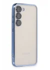 Mey İthalat®  Samsung Galaxy S23 Plus Kılıf  Lensli Silikon - Açık Mavi