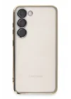 Mey İthalat®  Samsung Galaxy S23 Plus Kılıf  Lensli Silikon - Gold