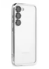 Mey İthalat®  Samsung Galaxy S23 Plus Kılıf  Lensli Silikon - Gümüş