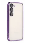 Mey İthalat®  Samsung Galaxy S23 Plus Kılıf  Lensli Silikon - Mor