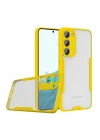 Mey İthalat®  Samsung Galaxy S23 Plus Kılıf Platin Silikon - Sarı