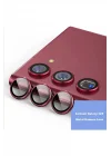 Mey İthalat®  Samsung Galaxy S23 Plus Metal Kamera Lens - Kırmızı