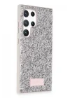 Mey İthalat®  Samsung Galaxy S23 Ultra Bright Simli Kapak - Gümüş