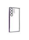 Mey İthalat®  Samsung Galaxy S23 Ultra Kılıf  Lensli Silikon - Mor