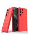 Mey İthalat®  Samsung Galaxy S23 Ultra Kılıf Optimum Silikon - Kırmızı