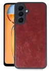 Mey İthalat®  Samsung Galaxy S24 FE Kılıf Aras Deri Kapak - Bordo