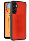 Mey İthalat®  Samsung Galaxy S24 FE Kılıf Aras Deri Kapak - Kırmızı