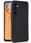 Mey İthalat®  Samsung Galaxy S24 FE Kılıf Aras Deri Kapak - Siyah
