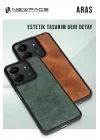 Mey İthalat®  Samsung Galaxy S24 FE Kılıf Aras Deri Kapak - Siyah