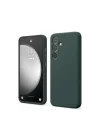 Mey İthalat®  Samsung Galaxy S24 FE Kılıf First Silikon - Koyu Yeşil