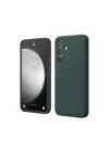 Mey İthalat®  Samsung Galaxy S24 FE Kılıf First Silikon - Koyu Yeşil